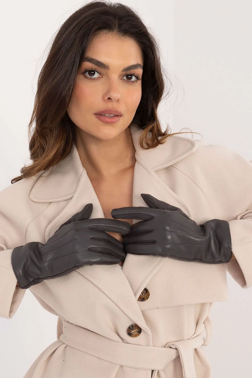 TEEK - Flowers Finger Lined Pleats Gloves