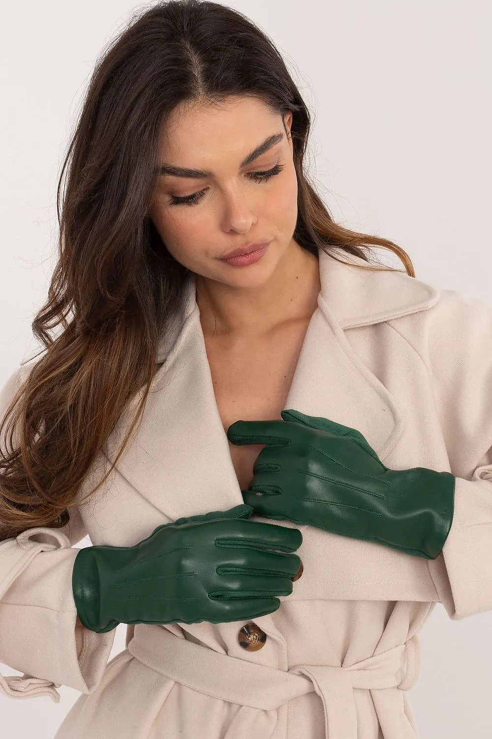 TEEK - Flowers Finger Lined Pleats Gloves